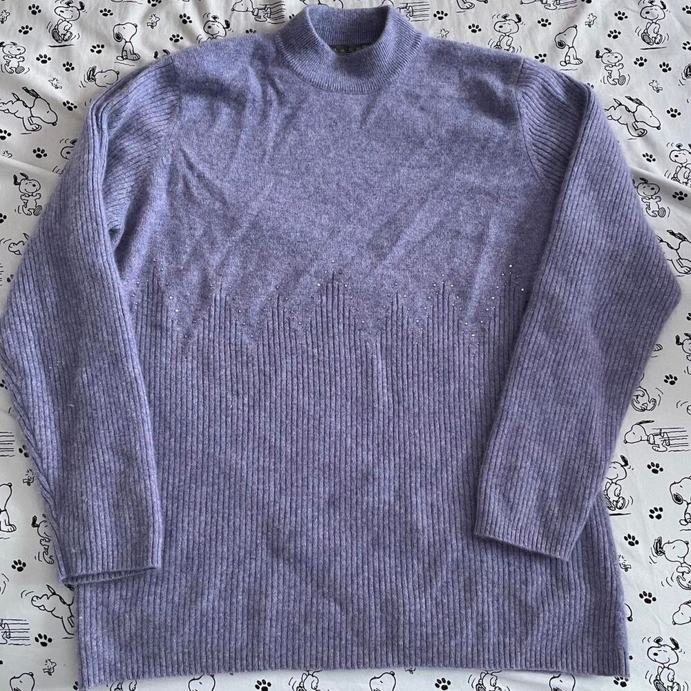 Shengmisersi  Women's Purple sweater